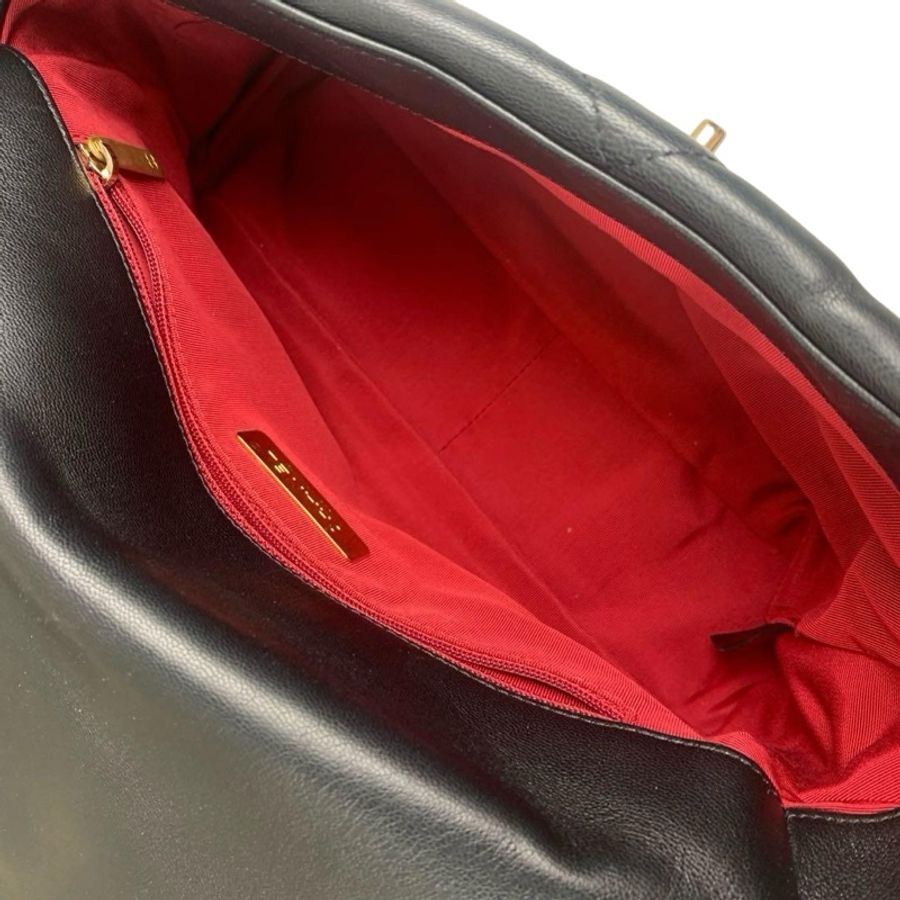 Chanel 19 bag medium 黑金中號-7