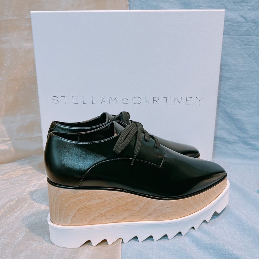 Stella Mccartney 經典款厚跟鞋 Scarpa Shoes Black-2