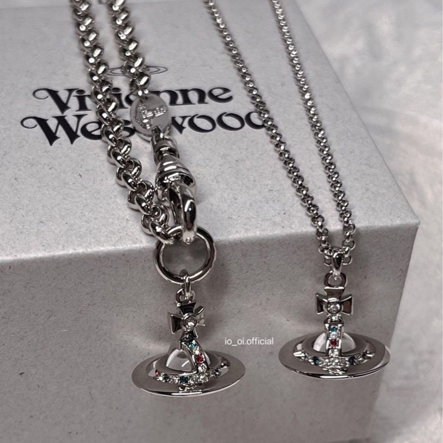 Vivienne Westwood 銀色大球項鍊-1