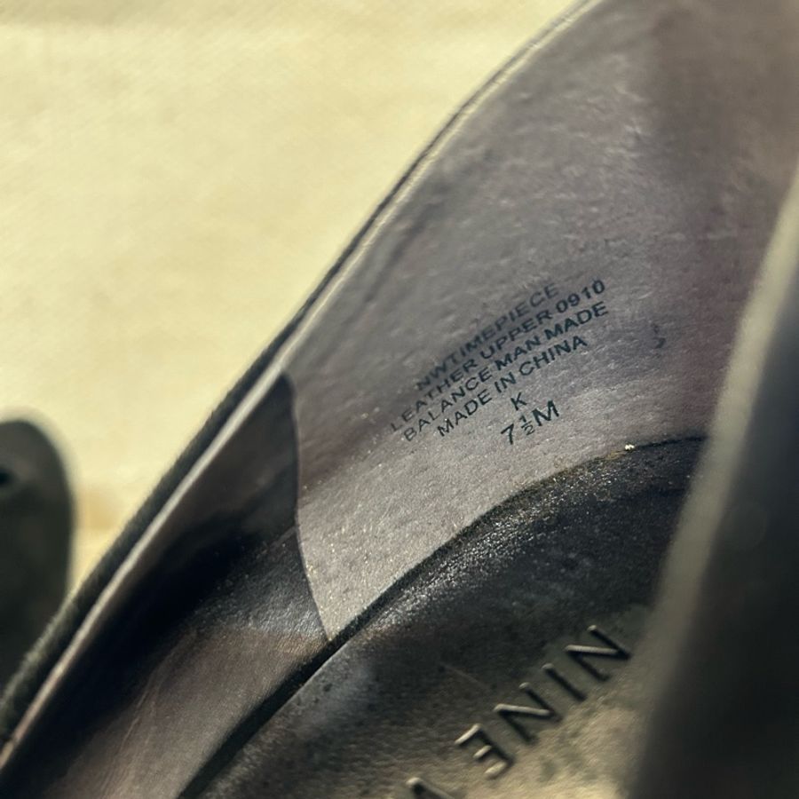 Nine West 黑絨串珠晚宴鞋-8