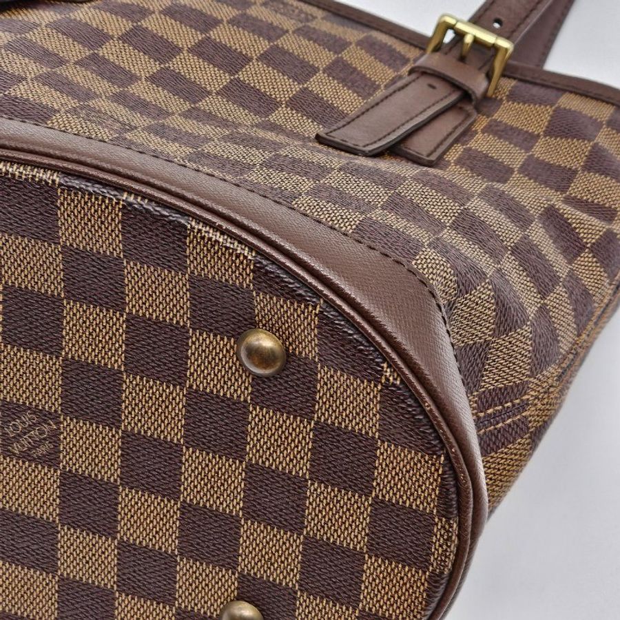 Louis Vuitton LV 棋盤格 直立 小水桶包/側肩包/手提包-4
