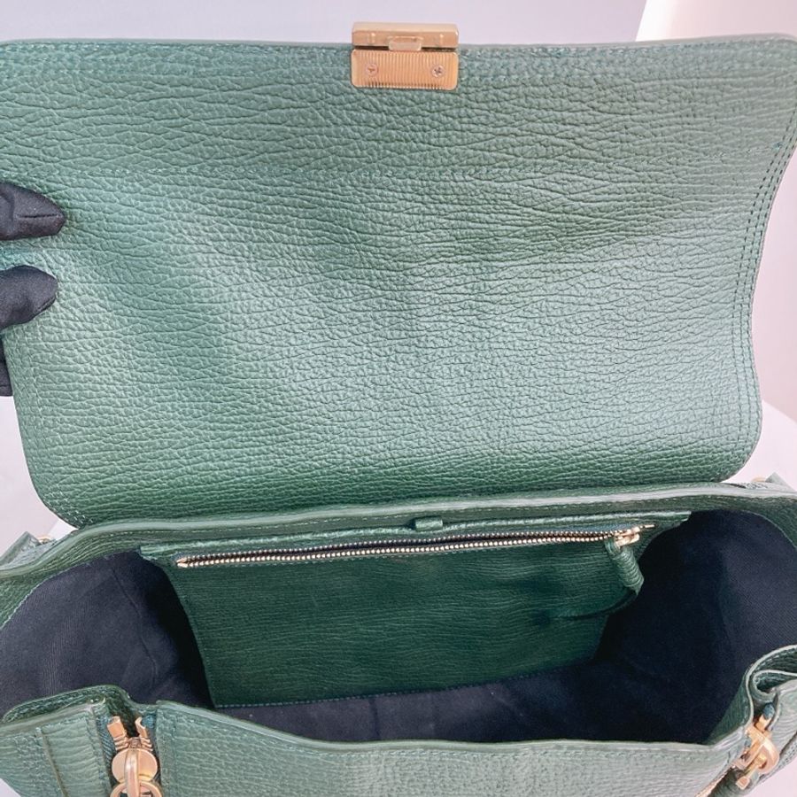 3.1 菲利林 手提/單肩包 綠色Satchel Bag-36