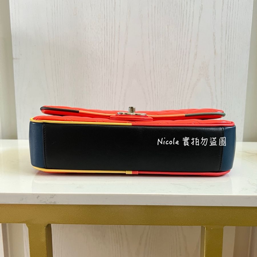 Chanel Flap Bags 25 拼色鑲邊翻口蓋包❤️-24