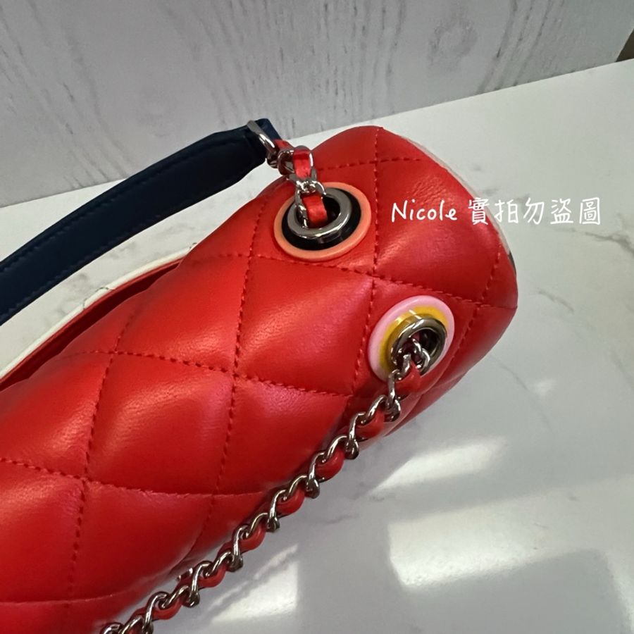 Chanel Flap Bags 25 拼色鑲邊翻口蓋包❤️-46