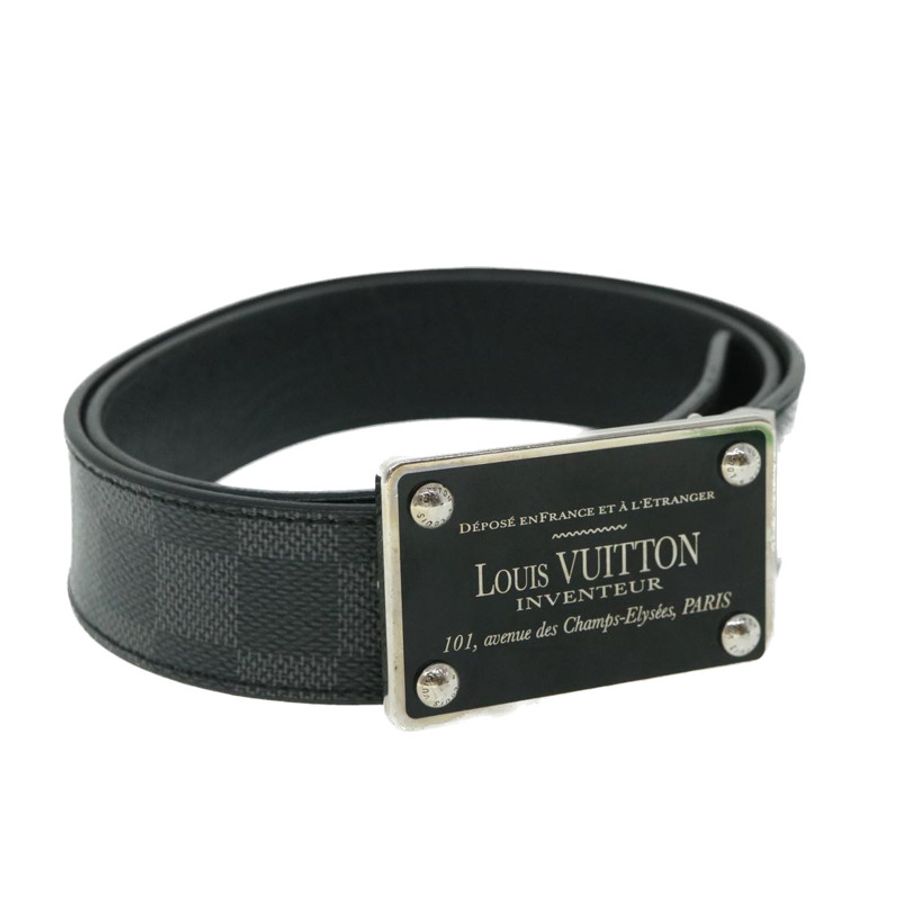 【日本直送】路易威登 Damier 石墨 Ceinture Inventeur 旅行腰帶 M9632V LV 正品 th4026-0