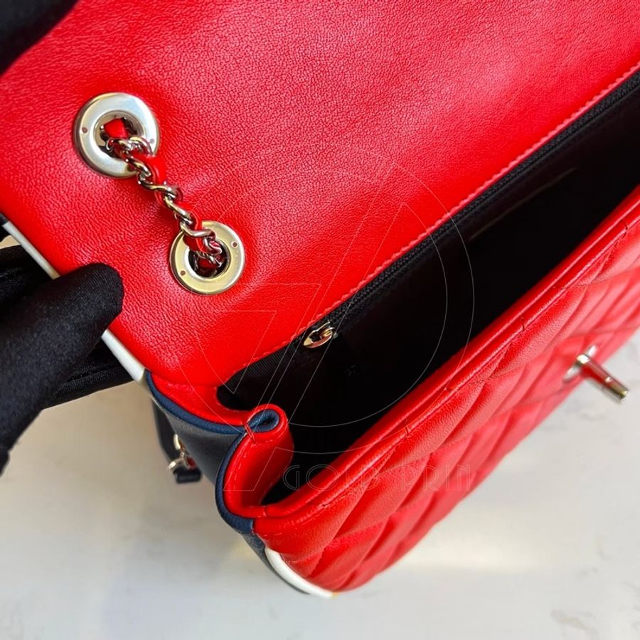 ❤️🤍Chanel Flap Bags 25 拼色鑲邊翻口蓋包❤️🤍-24