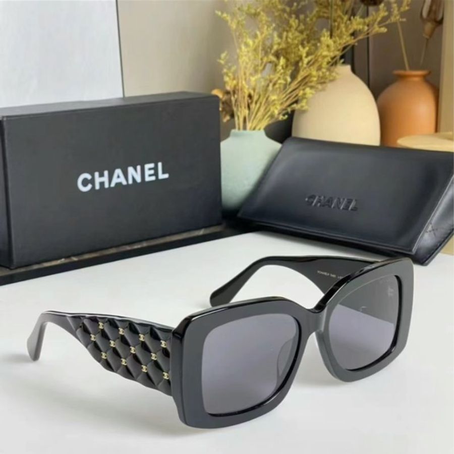 【預購】麗睛眼鏡 Chanel【可刷卡分期】香奈兒 CH5483 黑-金色LOGO 太陽眼鏡 香奈兒廣告款 小香眼鏡-6
