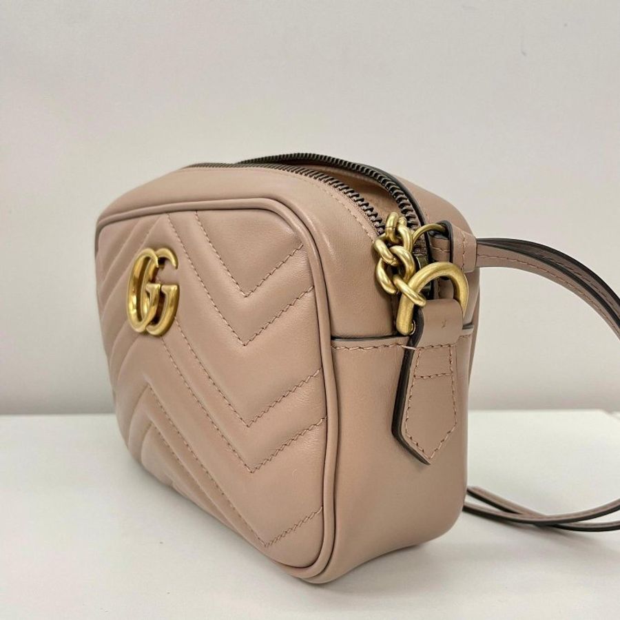 Gucci Marmont Camera Bag Mini Dusty Pink 馬蒙相機包-3
