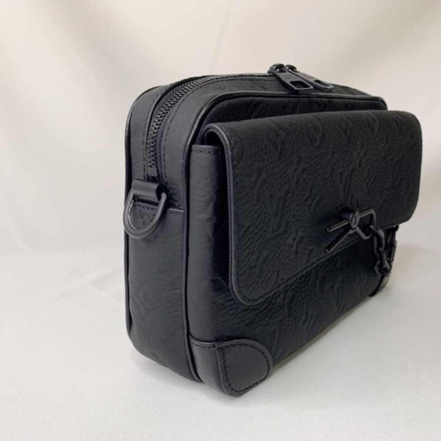 LV 全新Steamer全皮革郵差包-3