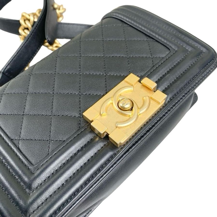Chanel Caviar Leboy Small 小牛皮金扣-6