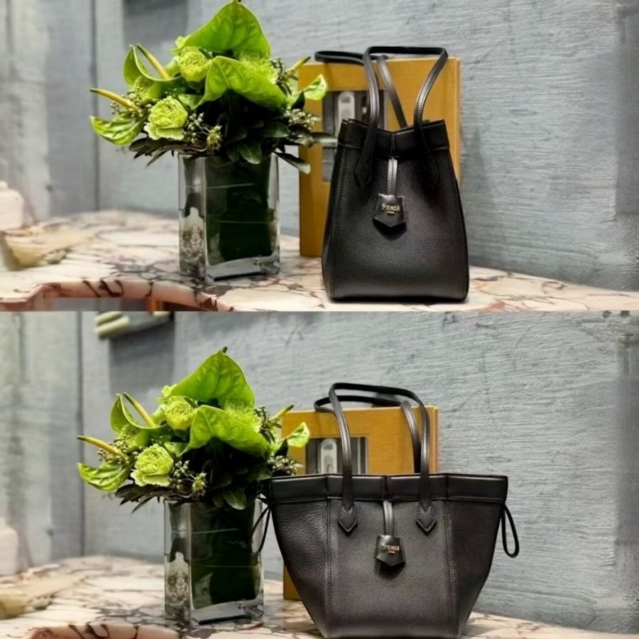 🎉新品好折扣✨Fendi 8BS083 迷你可變型 Origami 摺紙包 黑色-2