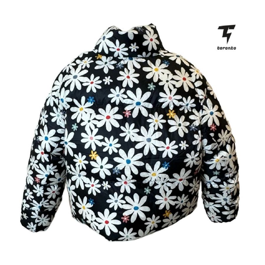 在台現貨正貨CANADA GOOSE 加拿大鵝Canada Goose x Reformation Lorita 雙面花卉印花羽絨服 長袖-2