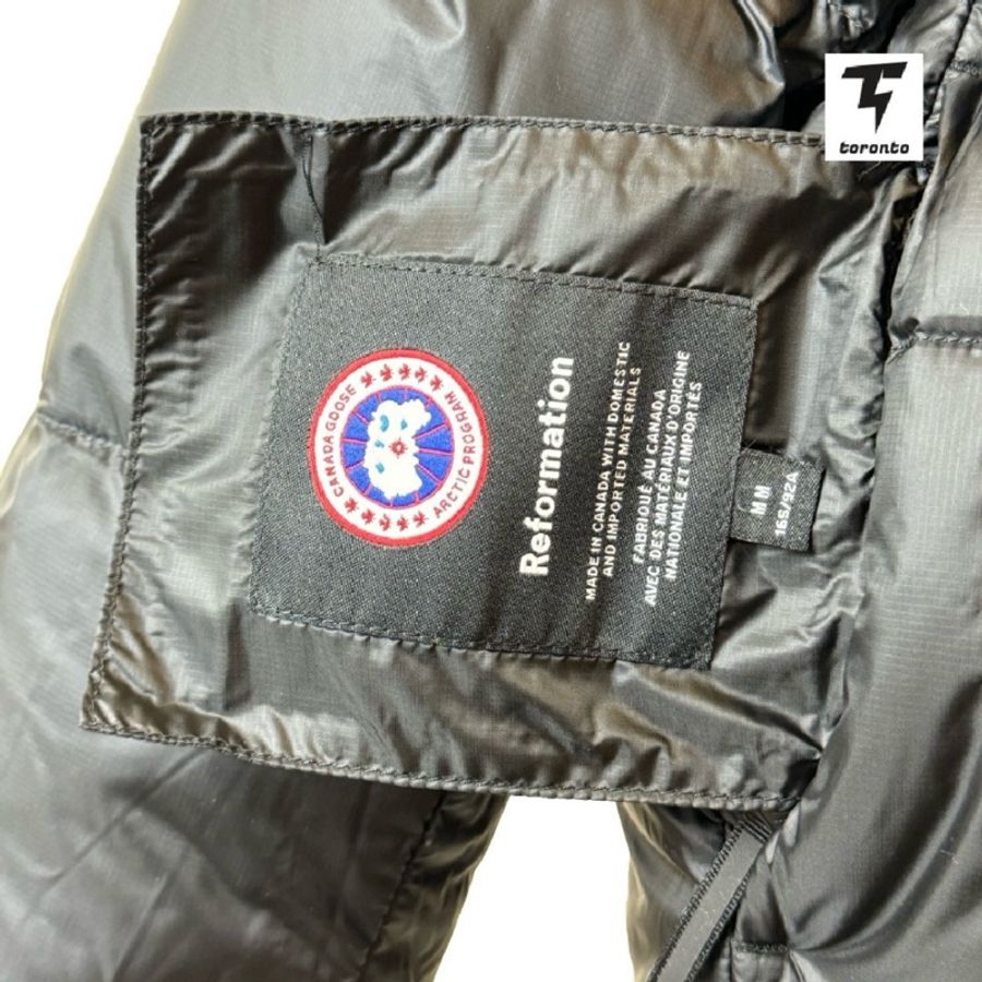 在台現貨正貨CANADA GOOSE 加拿大鵝Canada Goose x Reformation Lorita 雙面花卉印花羽絨服 長袖-17