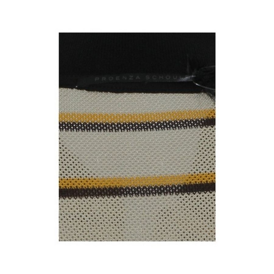 Proenza Schouler Stripes Polo Tee for Women in Beige/Yellow (R122415-JCP05-10904-2)-4