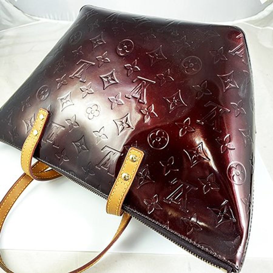 已售出*Louis Vuitton 紫紅色Vernis Bellerue 手提包(PM) M93583-11