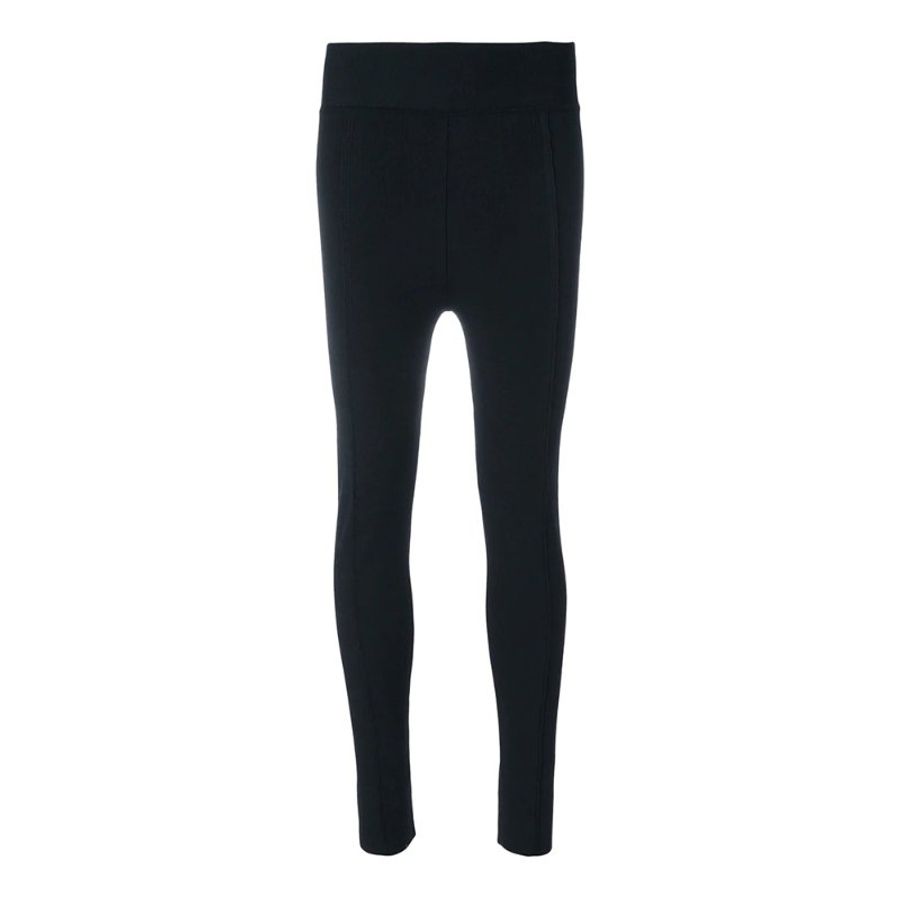Proenza Schouler Elastic Waistband Copped Leggings for Women in Black (R173768-KY093-00200-S)-0