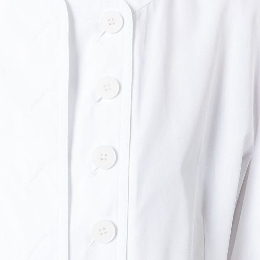 Stella Mccartney Round Neck Statement Sleeve Top for Women in White (472174-SEA51-9000-44)-2