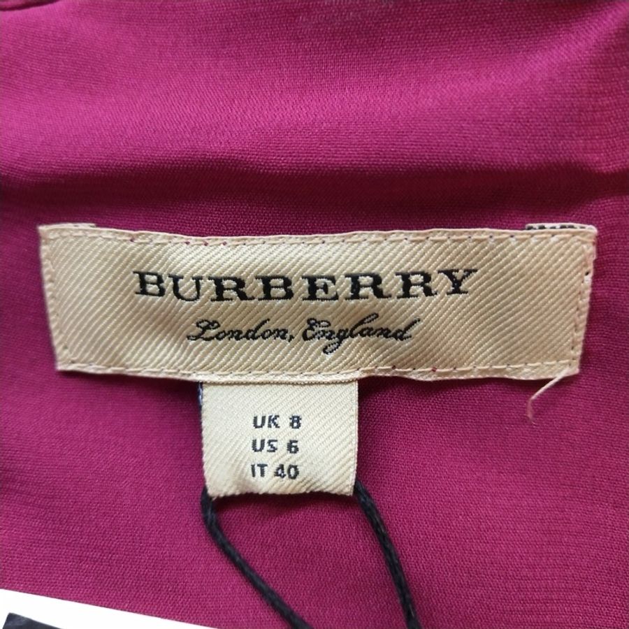 Burberry 棉質純色圓領連衣裙38碼-6