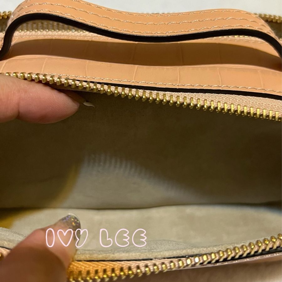 CHLOÉ mini Vanity crossbody bag 粉膚淡橘色 肩背包 斜背包 二手精品-9