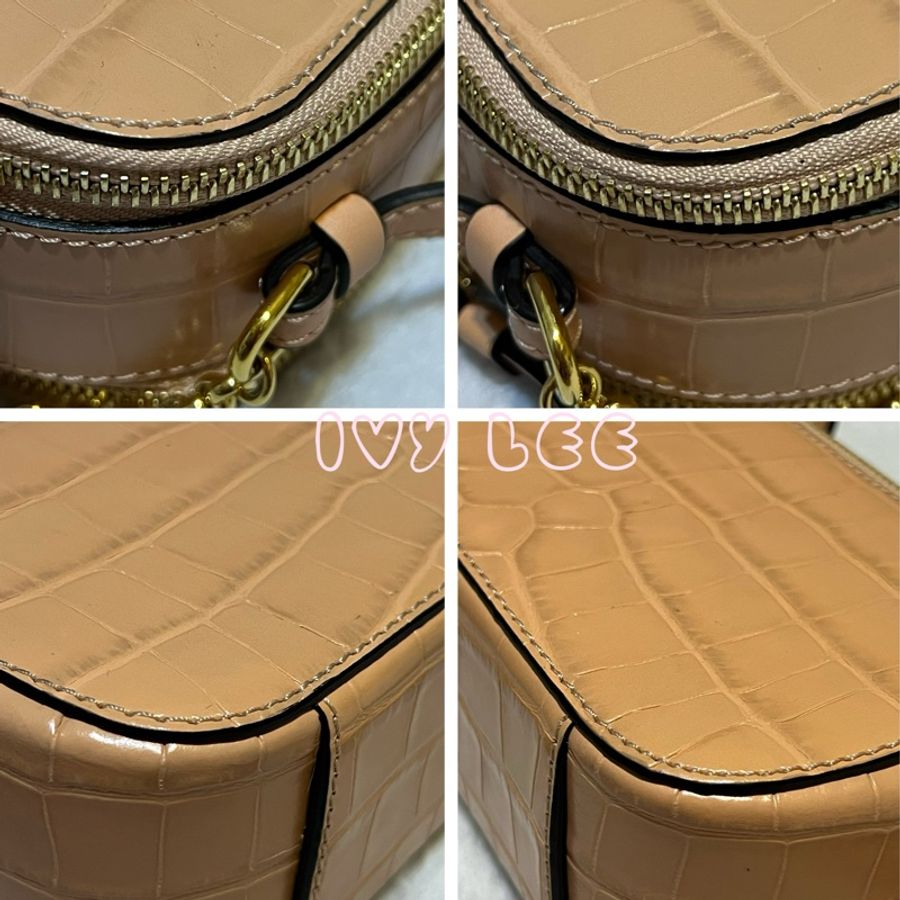 CHLOÉ mini Vanity crossbody bag 粉膚淡橘色 肩背包 斜背包 二手精品-14