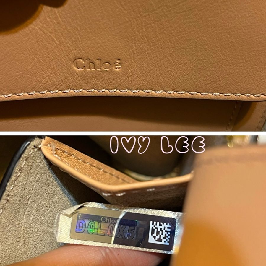 CHLOÉ mini Vanity crossbody bag 粉膚淡橘色 肩背包 斜背包 二手精品-17
