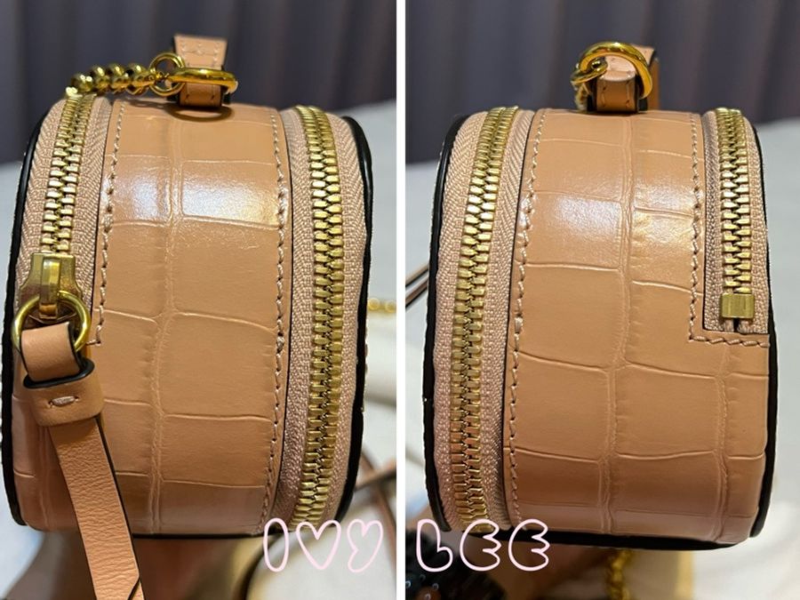CHLOÉ mini Vanity crossbody bag 粉膚淡橘色 肩背包 斜背包 二手精品-18