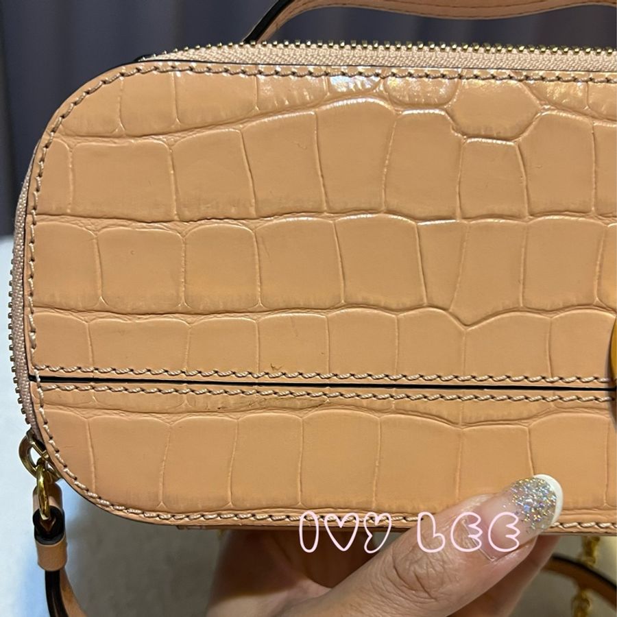 CHLOÉ mini Vanity crossbody bag 粉膚淡橘色 肩背包 斜背包 二手精品-20