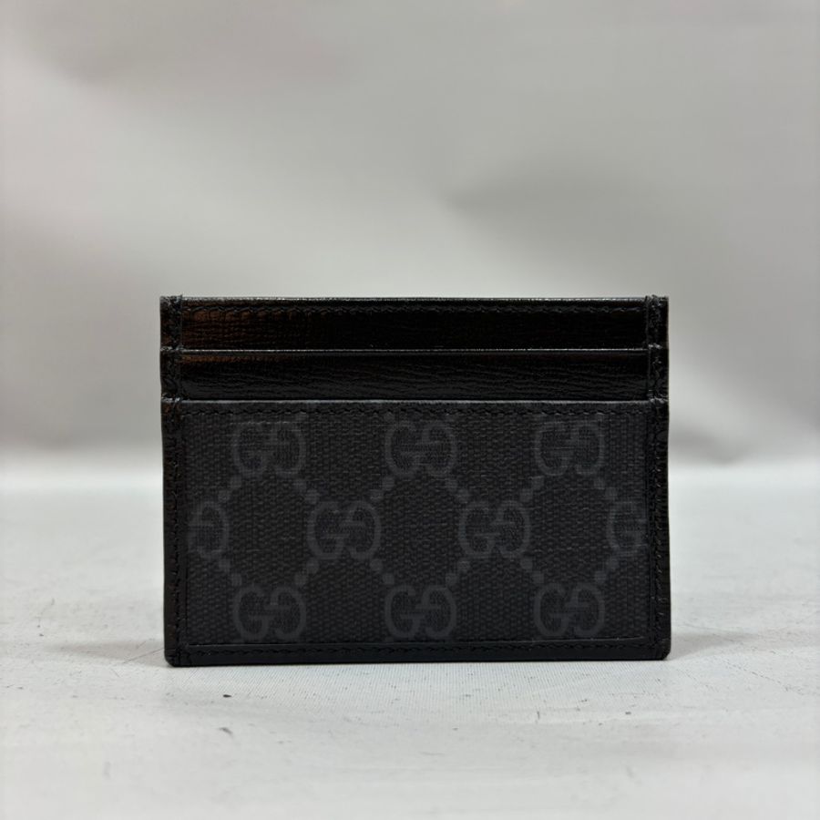 Gucci 673002黑牛皮老花Interlocking G卡片套-2