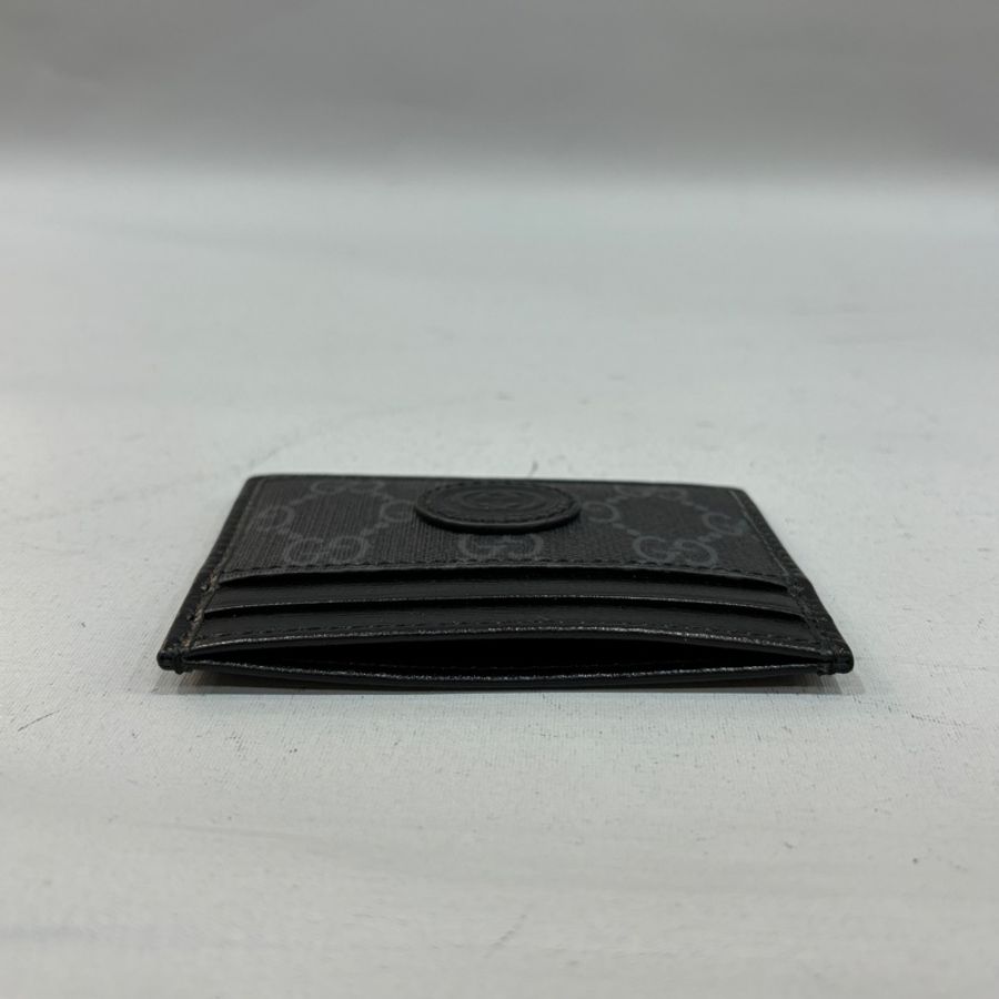 Gucci 673002黑牛皮老花Interlocking G卡片套-6