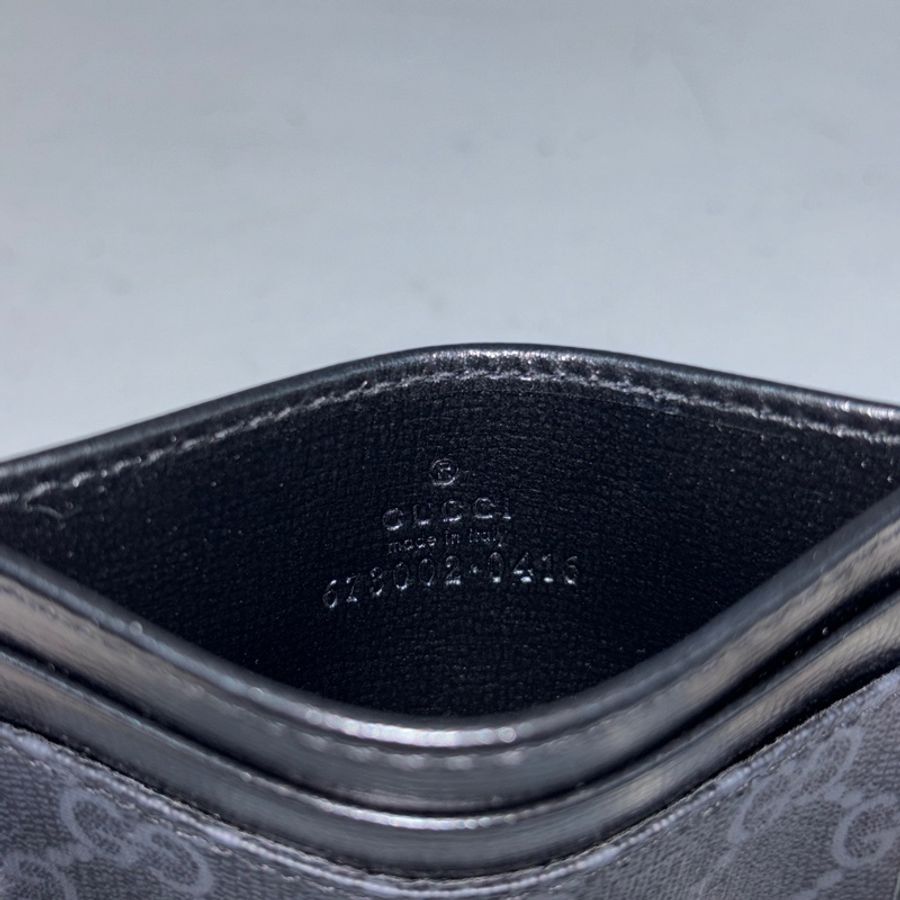 Gucci 673002黑牛皮老花Interlocking G卡片套-9