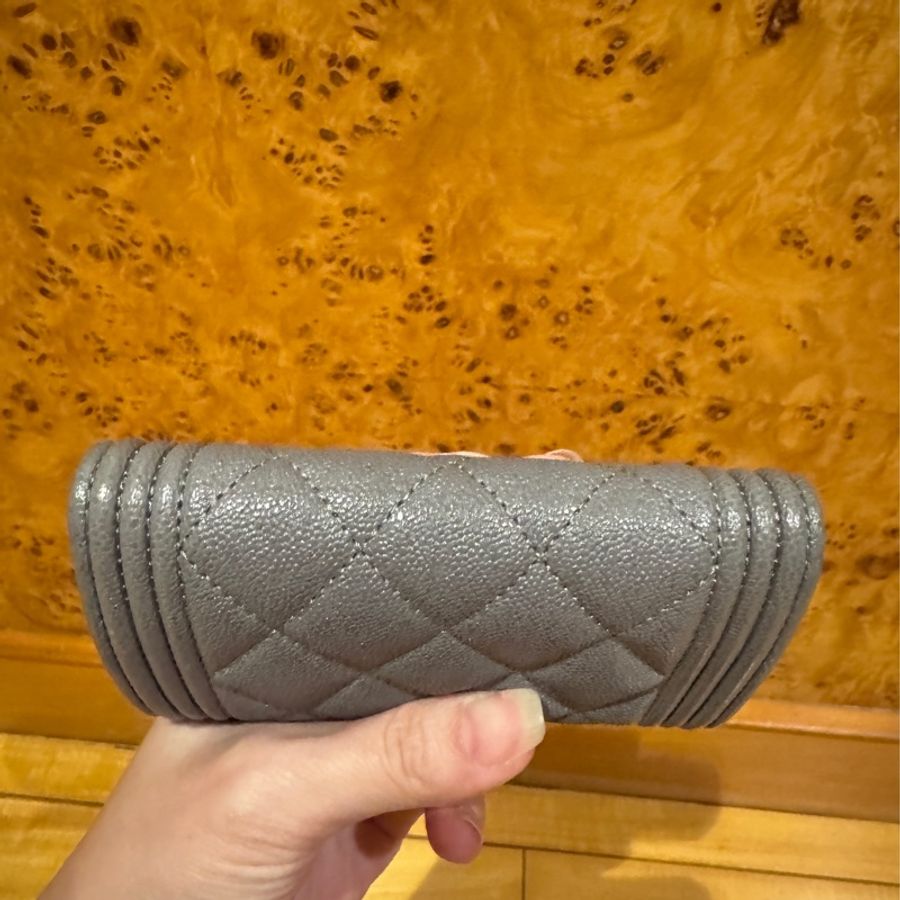 chanel boy荔枝皮卡夾-8