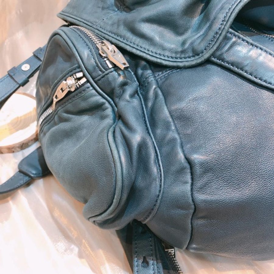 亞力山大王 Alexander Wang Marti Backpack 系列雙肩背包 單肩斜挎 復古綠 軍綠 多用途-2