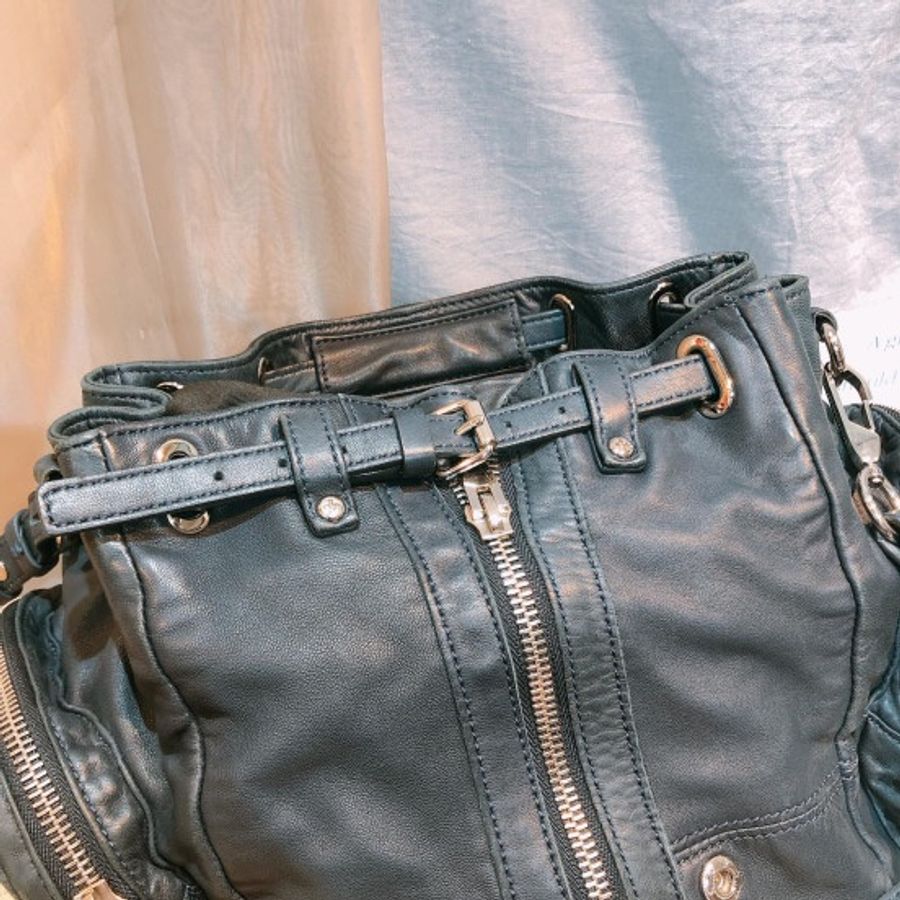 亞力山大王 Alexander Wang Marti Backpack 系列雙肩背包 單肩斜挎 復古綠 軍綠 多用途-8