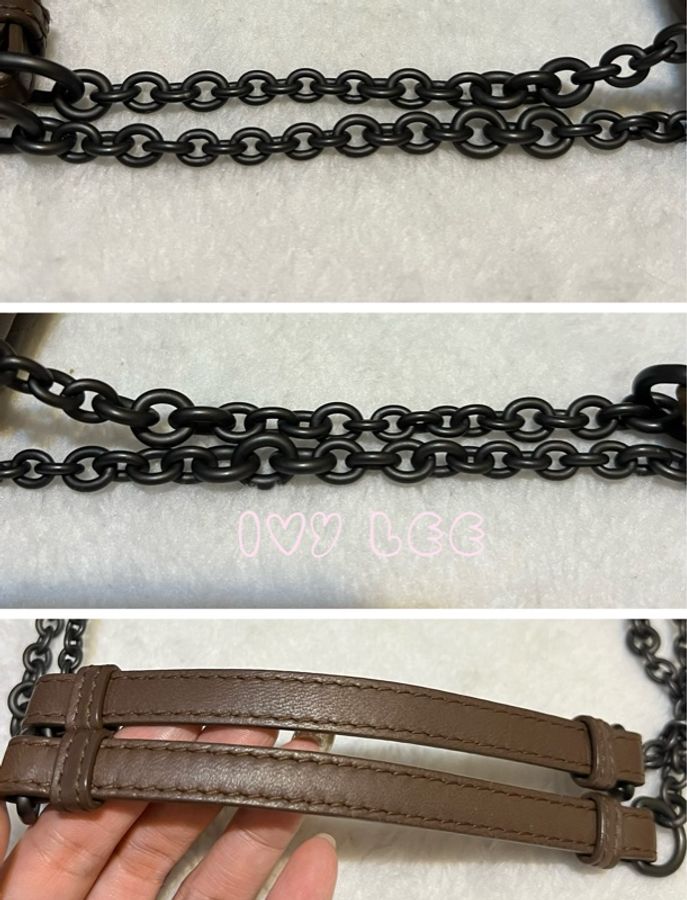 Bottega Veneta 咖啡棕色可可  Intrecciato 編織皮革雙肩包斜背包 二手精品-17
