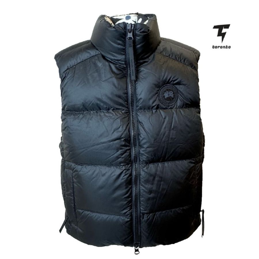 在台現貨 正貨CANADA GOOSE 加拿大鵝🦆Canada Goose x Reformation Lorita 雙面花卉印花羽絨背心-3