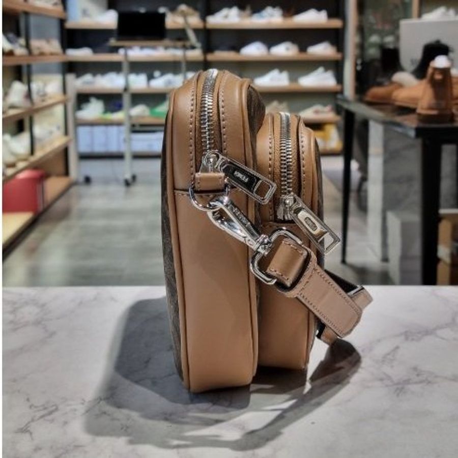 Fendi 7VA607 Diagonal Duo相機包 棕色《2026季度新品》-4