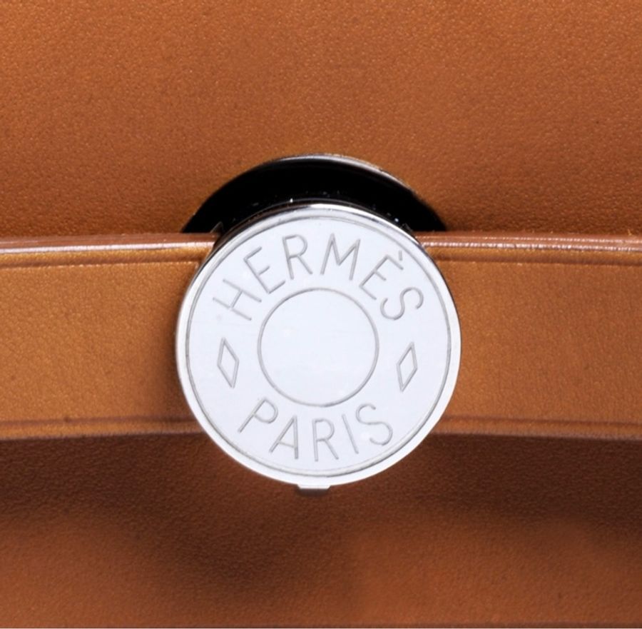 Hermes 米棕色 帆布 牛皮 Herbag Zip 31 兩用包 銀扣 Z刻-14