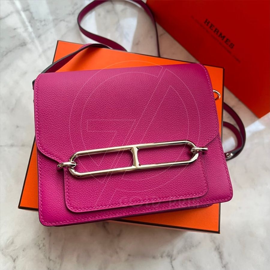 【🐎HERMES🐎】 HERMES愛馬仕Roulis mini L3玫瑰紫-4