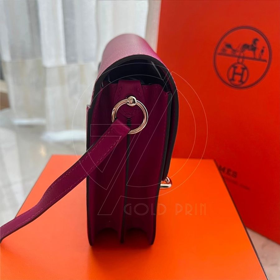 【🐎HERMES🐎】 HERMES愛馬仕Roulis mini L3玫瑰紫-10