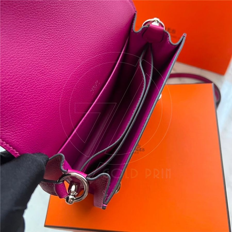 【🐎HERMES🐎】 HERMES愛馬仕Roulis mini L3玫瑰紫-21