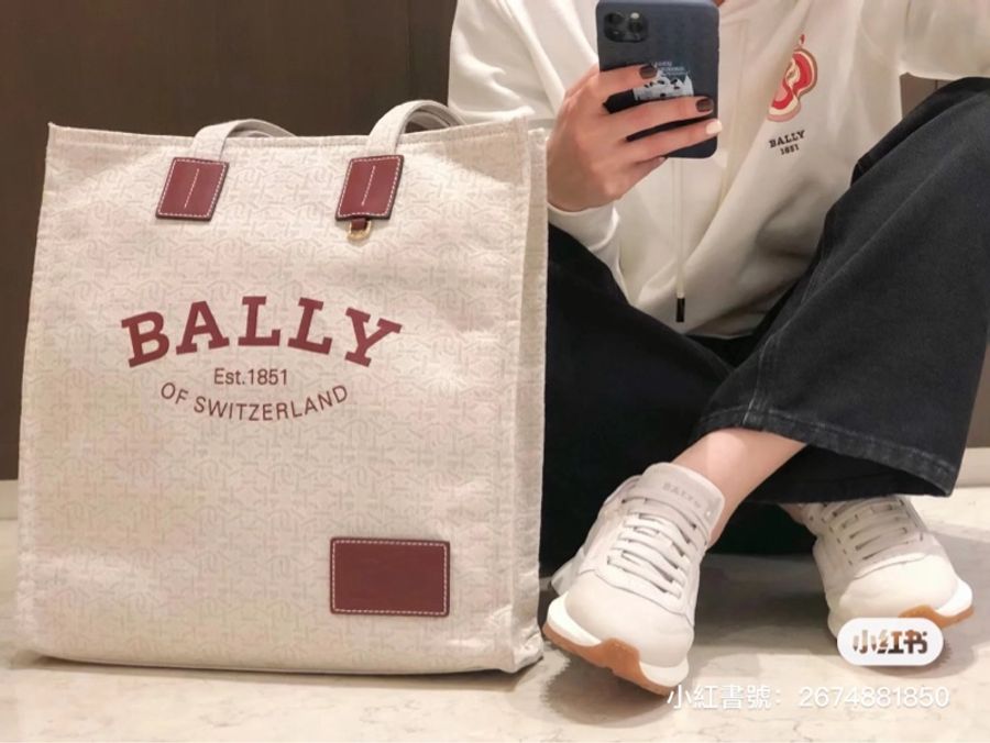 全新Bally crystalia logo-print tote bag-7