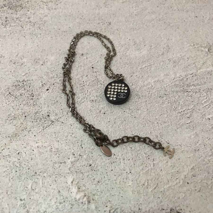 新品上架 現貨 🔥💖 ✨Chanel Necklace Chanel Vintage Necklace Chanel 閃石圓牌仔頸鏈 Chanel 頸鏈-18