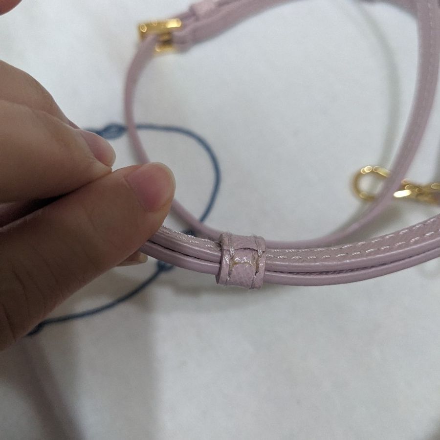 Prada 手提斜背水桶包 水桶袋 粉色 尼龍-16