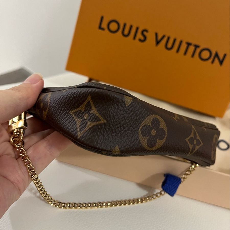 LV 經典花紋麻將包(小)-8