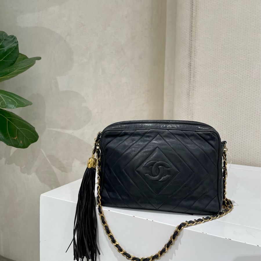 Chanel中古羊皮相機包 Chanel Vintage Lambskin Camera Bag-0