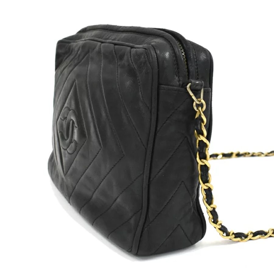 Chanel中古羊皮相機包 Chanel Vintage Lambskin Camera Bag-20