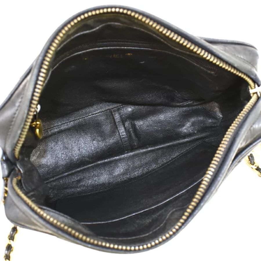 Chanel中古羊皮相機包 Chanel Vintage Lambskin Camera Bag-12