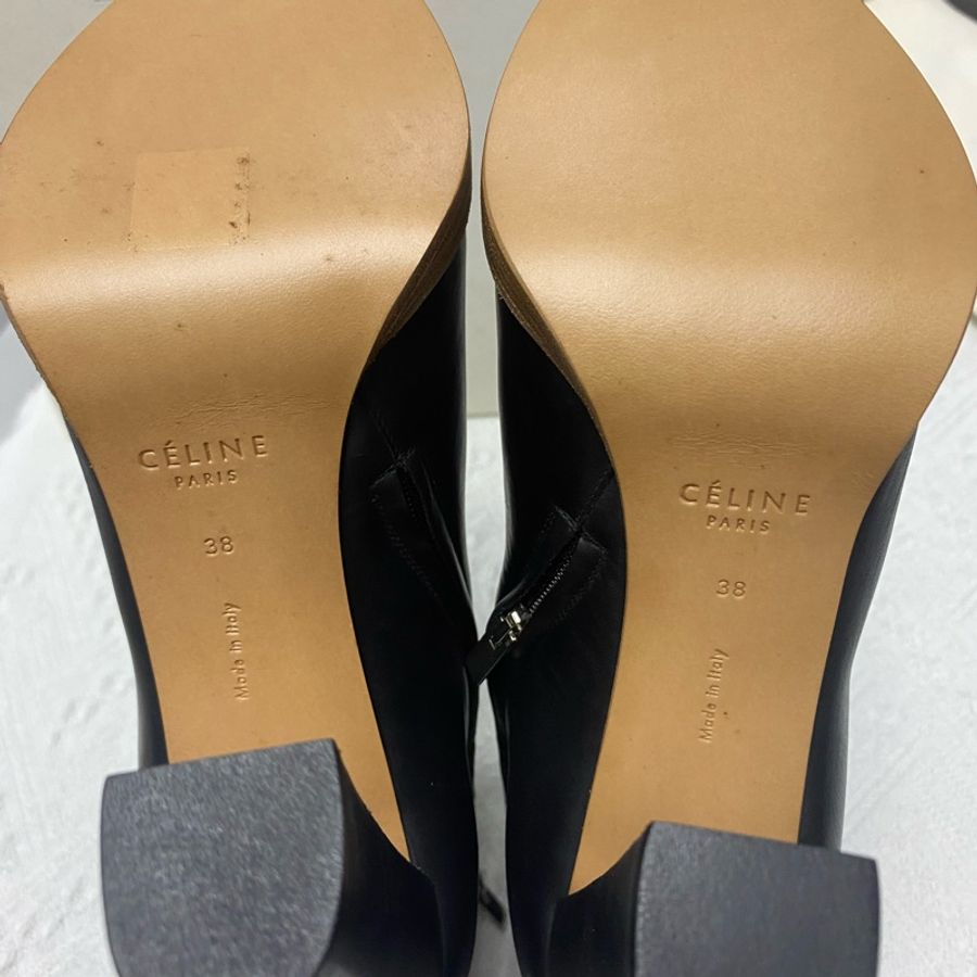 CELINE 黑色高跟 短靴 38碼-3