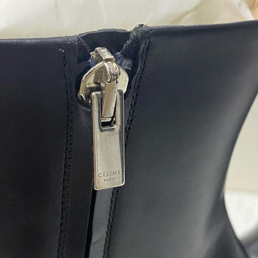 CELINE 黑色高跟 短靴 38碼-4