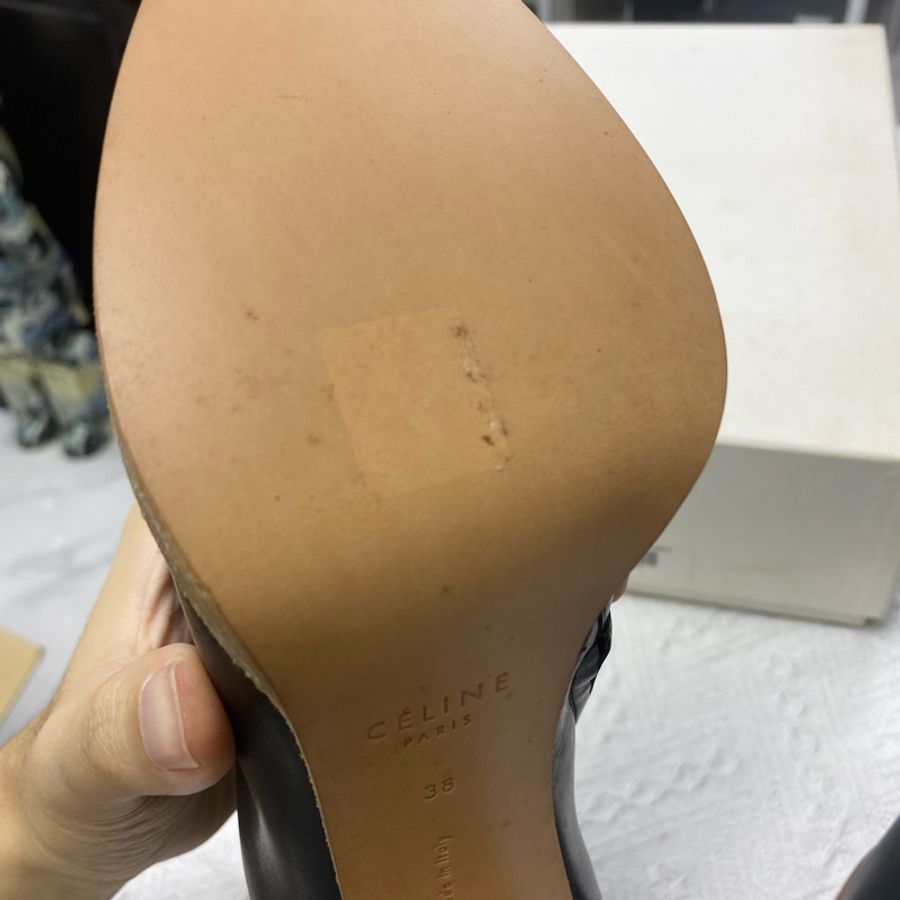 CELINE 黑色高跟 短靴 38碼-5